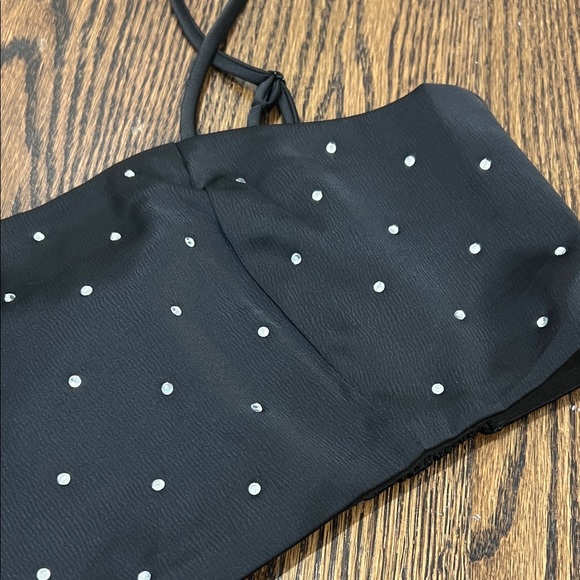 House of Harlow Rhinestone Black crop top - Picture 6 of 6